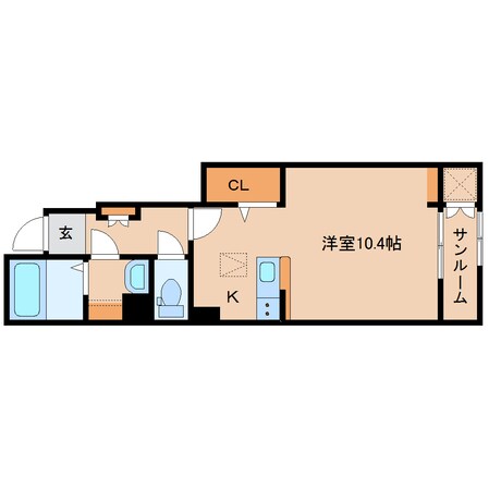 志都美駅 徒歩2分 1階の物件間取画像